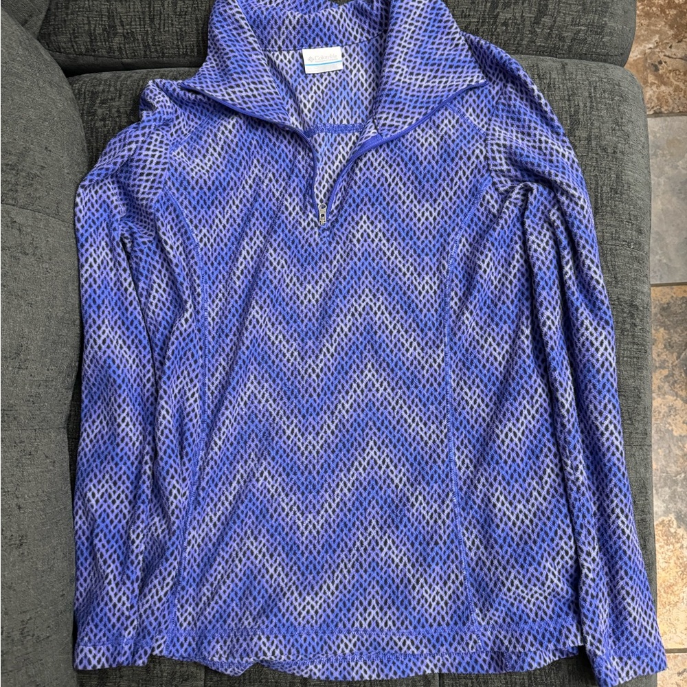 Women’s Large Columbia lightweight 1/4 zip fleece top